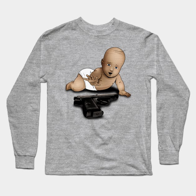 American Childcare Long Sleeve T-Shirt by willblackb4